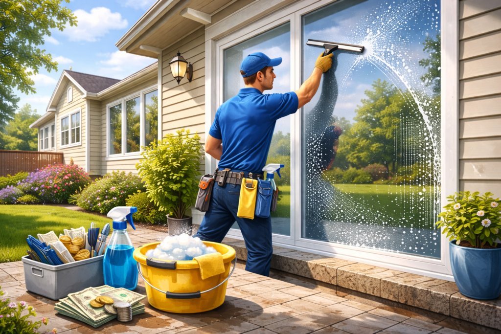 How much does it cost to have windows and screens cleaned?