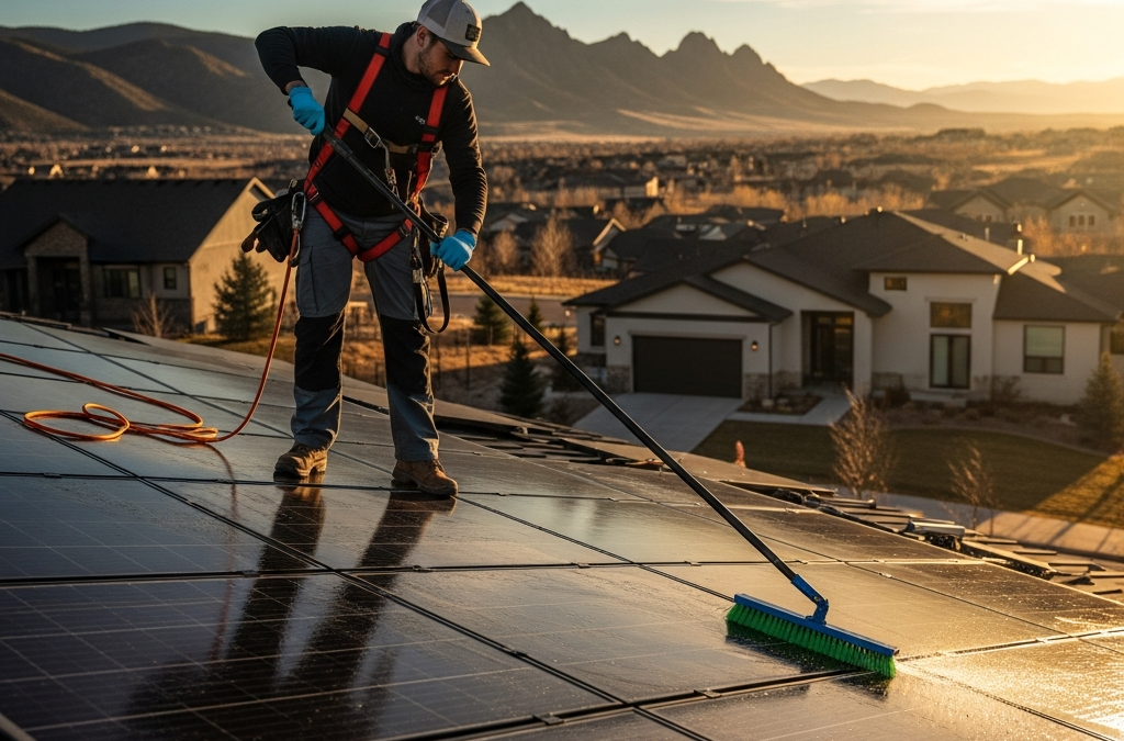 solar panel cleaning service highlands ranch co